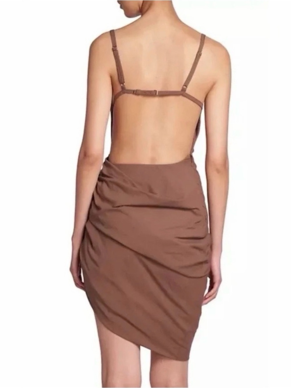 Jacquemus Robe Saudade dress - taupe brown - Picture 7 of 9
